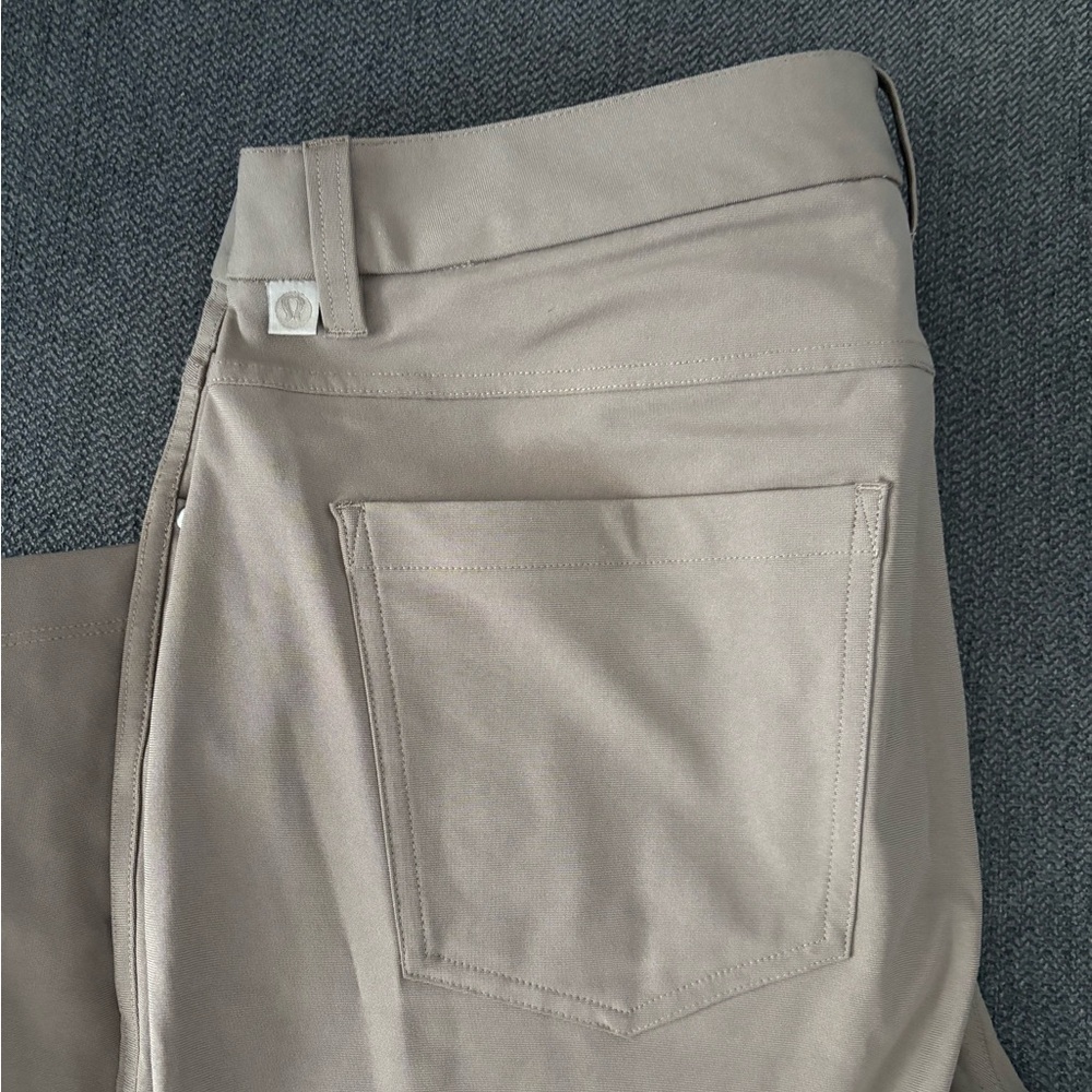 lululemon athletica Tan ABC Classic Fit , inseam 32